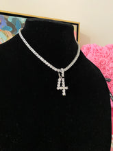 Load image into Gallery viewer, Luxe Personalized Number Pendant & Eternity Tennis Chain Necklace - Customizable