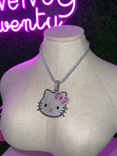 Load image into Gallery viewer, Bling Kitty Pendant + Tennis Chain
