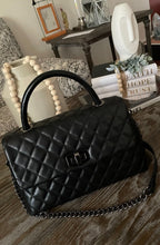 Load image into Gallery viewer, Classic Quilted Convertible Crossbody/ U-Shaped Handle Purse
